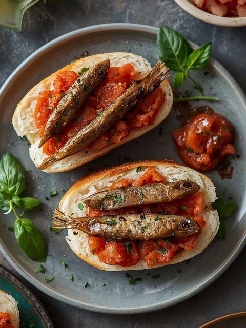 Kanapki z pastą sardynkowo-pomidorową (lżejsza wersja)