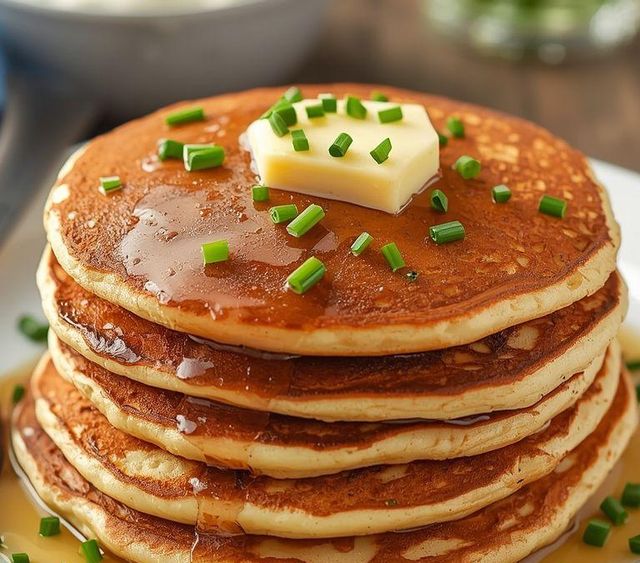 Mega Pancakes with Chives