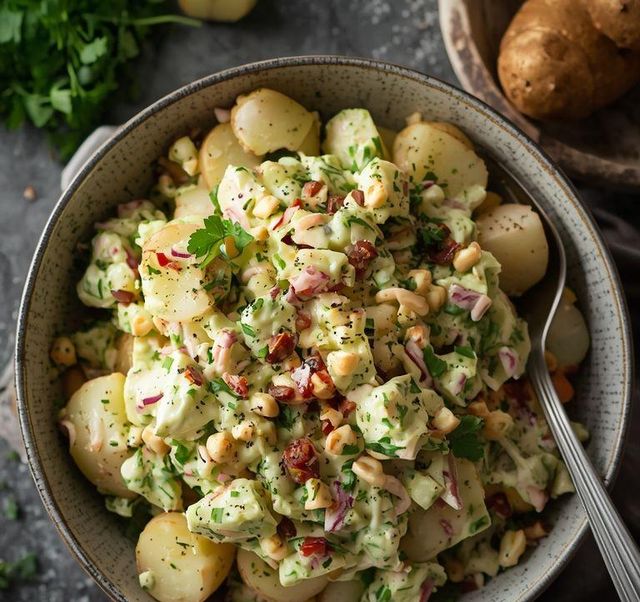 Kartoffelsalat mit Hering