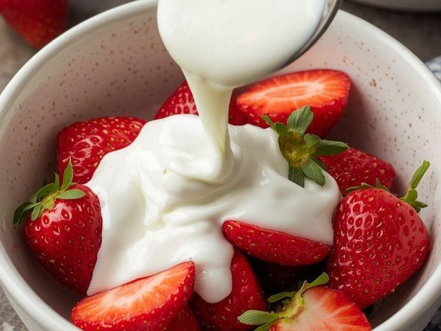 Strawberries with Yogurt