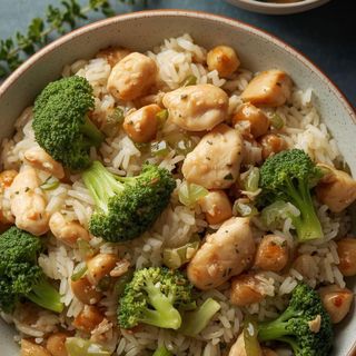Rice with Chicken and Broccoli