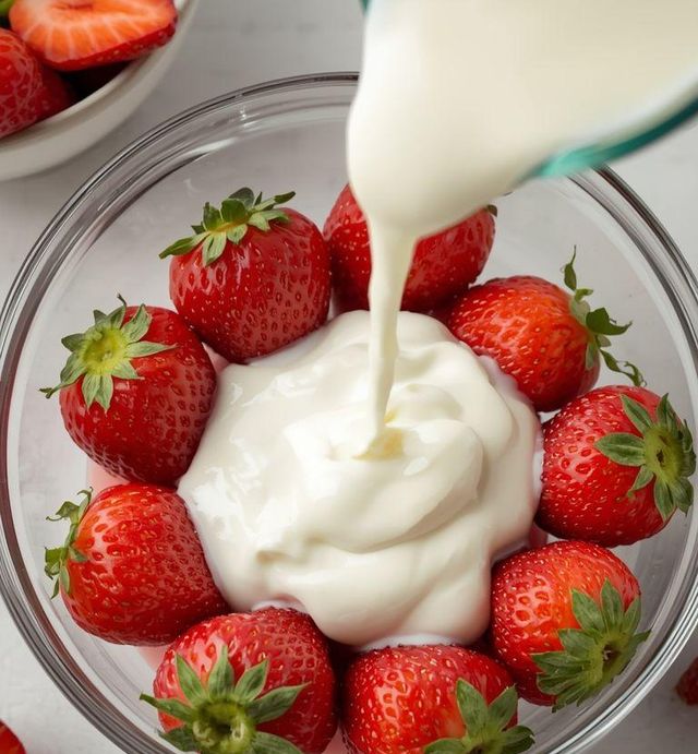 Strawberries with Yogurt