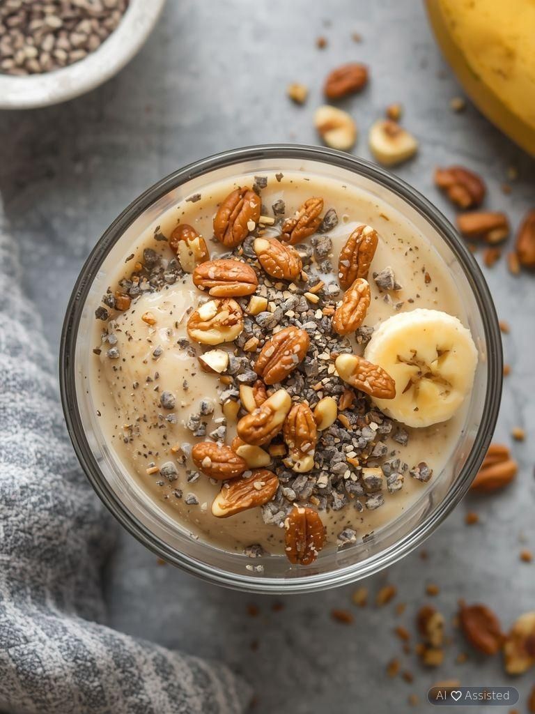 Bananen-Nuss Chia Pudding