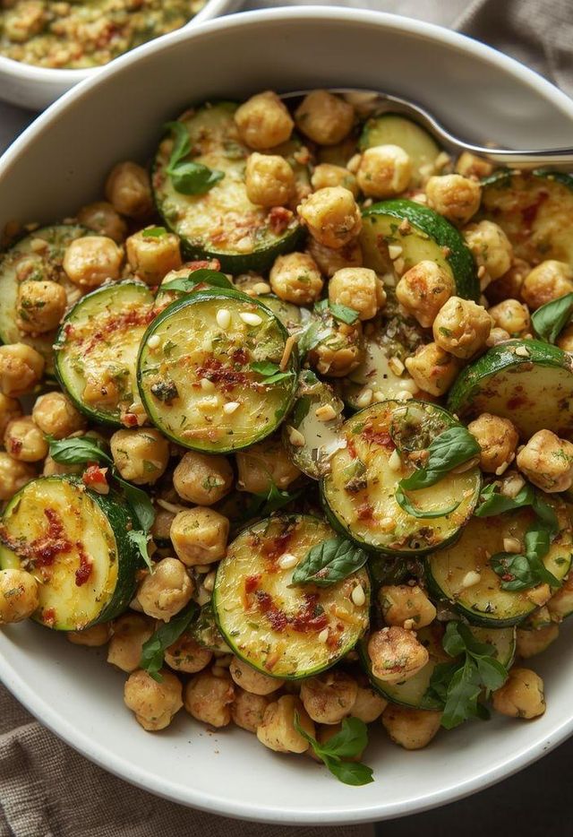 Zucchini mit Pesto
