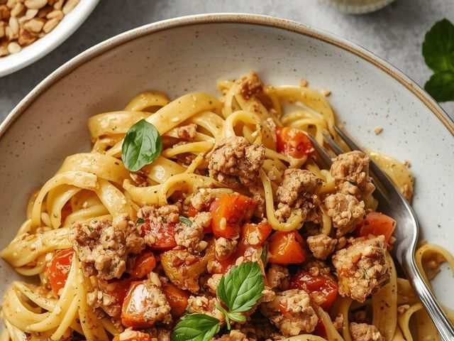 Nudeln mit Thunfisch