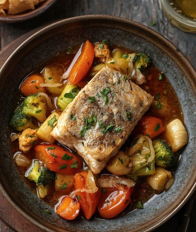 Mackerel with Vegetables