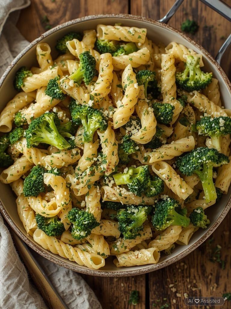 Glutenfreie Makkaroni mit Brokkoli