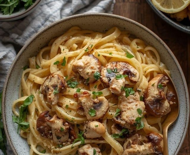 Pasta with Chicken and Mushrooms (Gluten-free)