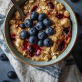 Oatmeal with Blueberries