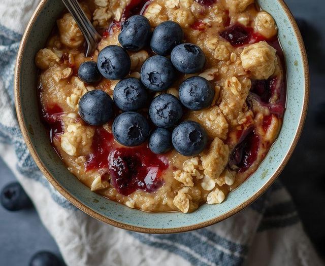Oatmeal with Blueberries