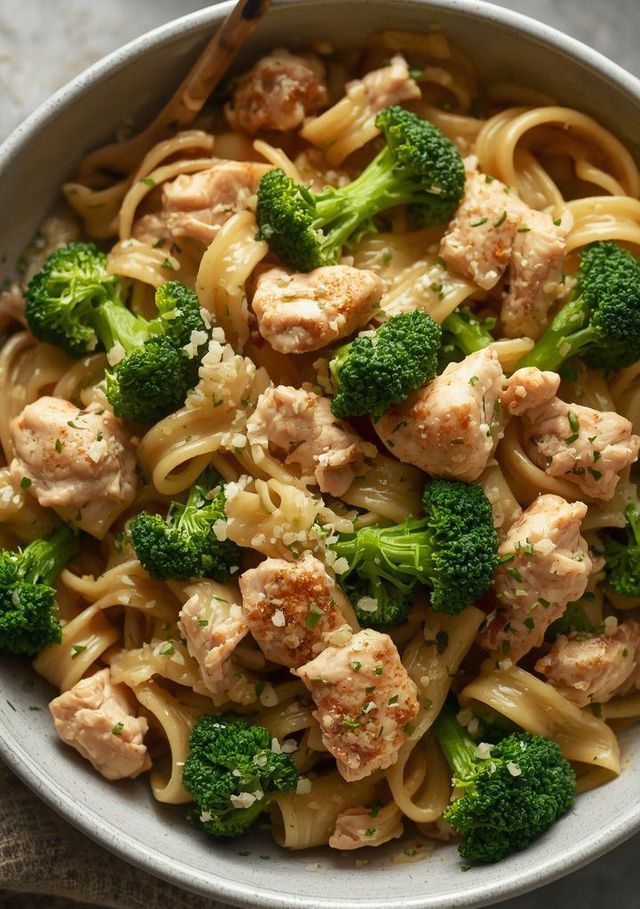 Pasta with Chicken and Broccoli