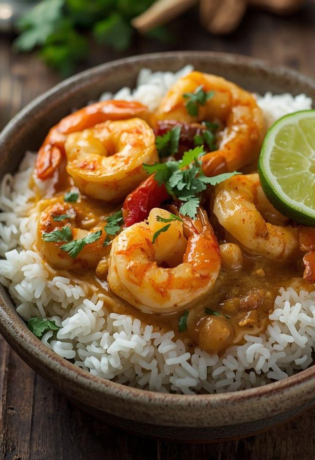 Krewetki w curry
