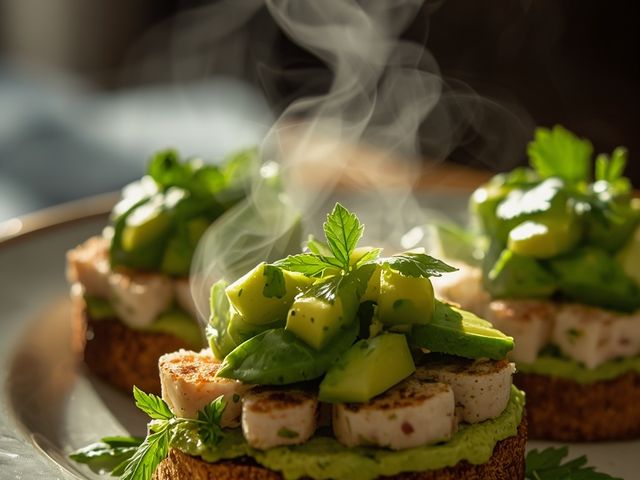 Avocado-Thunfisch-Paste Sandwiches