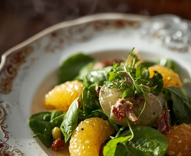 Spinach and Orange Salad (gluten-free)
