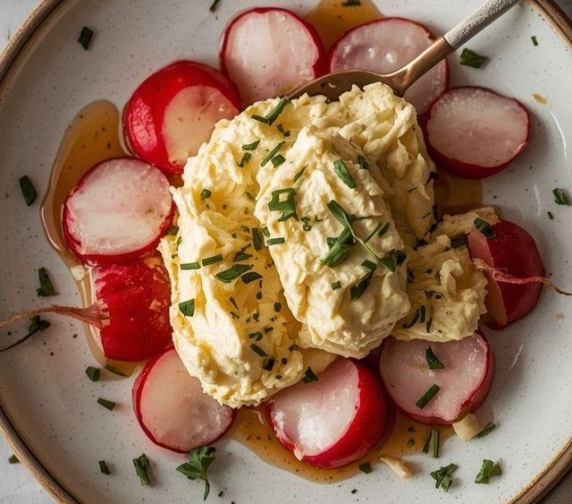 Quarkkäse mit Radieschen