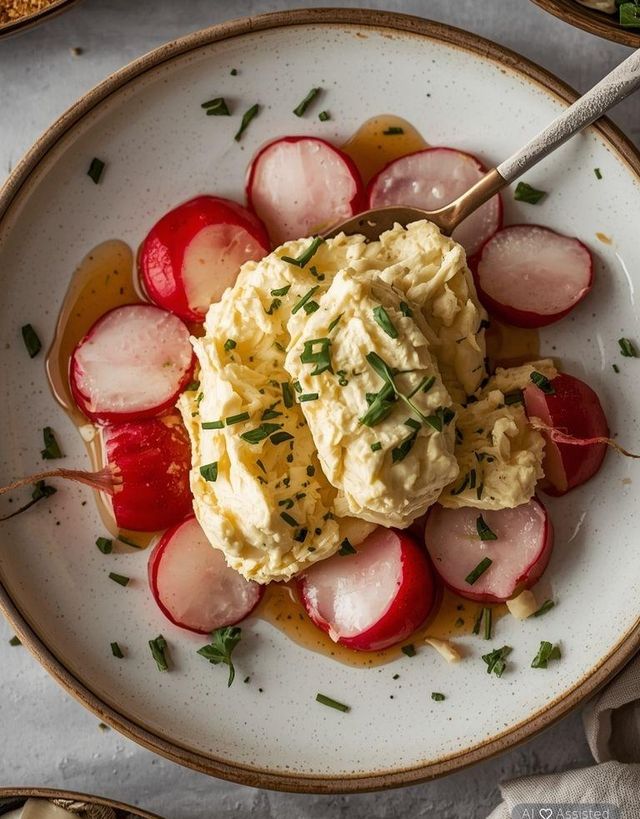 Curd Cheese with Radishes