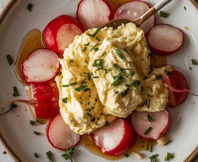 Quarkkäse mit Radieschen