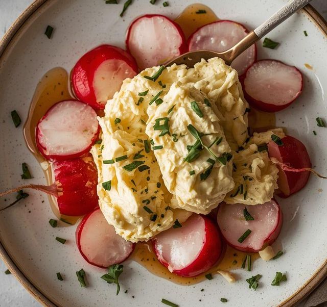 Curd Cheese with Radishes