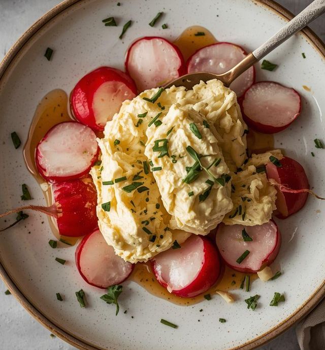 Curd Cheese with Radishes