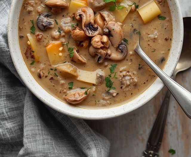 Cream of mushroom soup