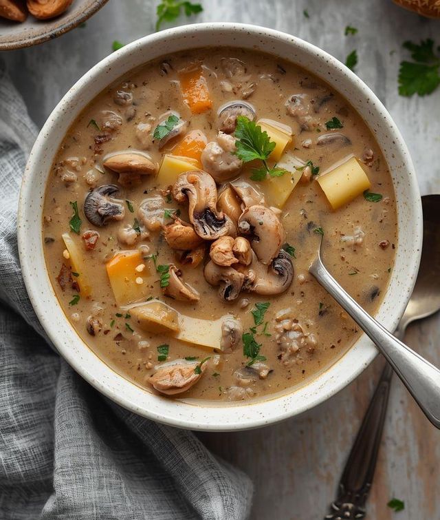 Pilzrahmsuppe