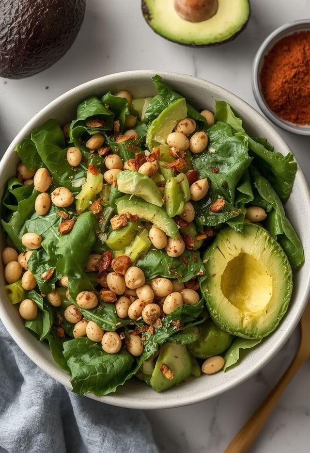 Salad with chard and beans