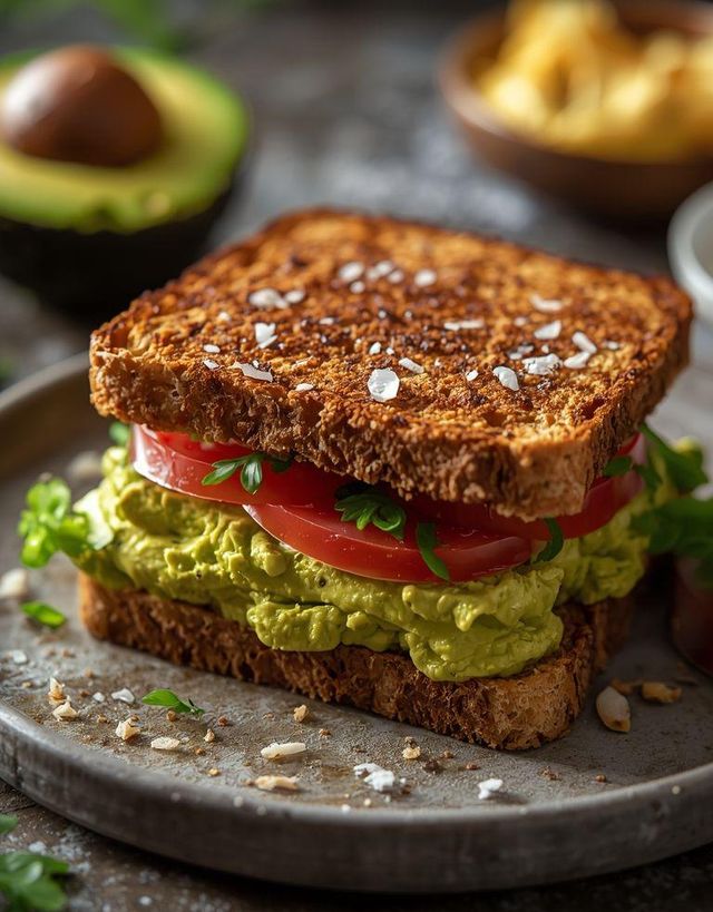 Avocadocreme-Sandwich