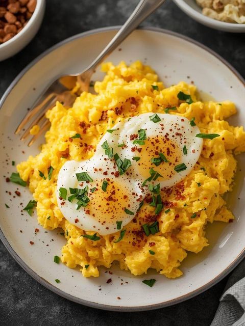 Classic Scrambled Eggs on Butter