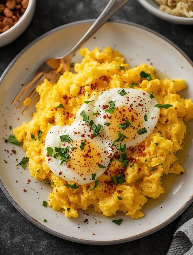 Classic Scrambled Eggs on Butter
