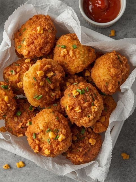 Nuggetsy z płatkami kukurydzianymi