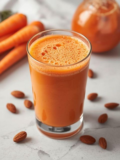 Carrot Juice with Almond Milk