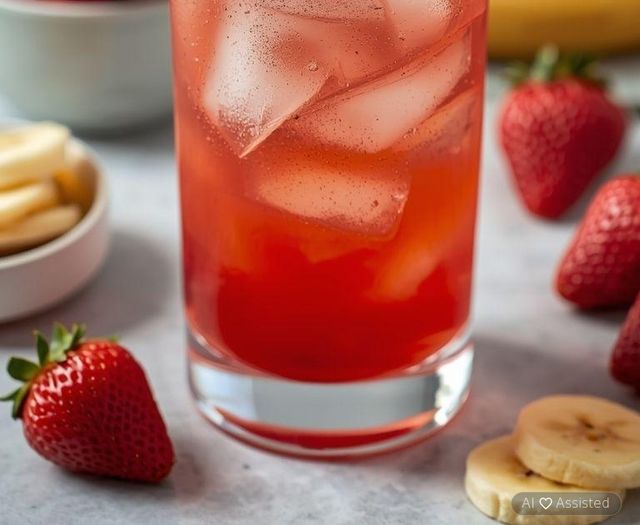 Bananen-Erdbeer-Cocktail