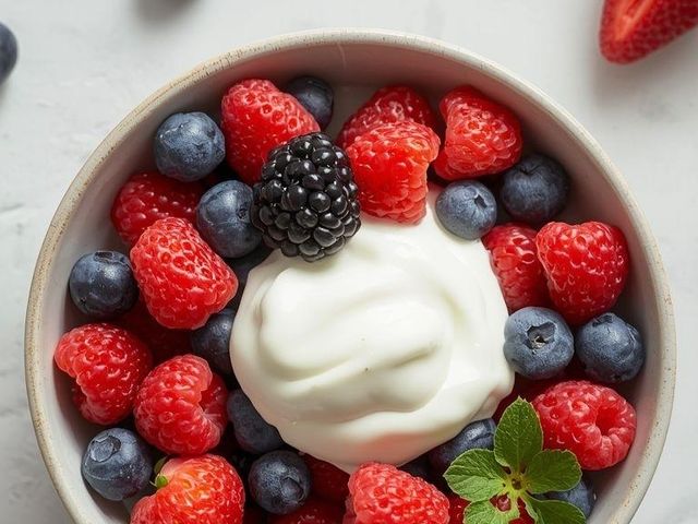 Berries with Yogurt