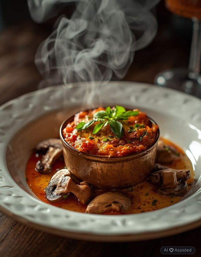 Champignon-Tomaten Käsetopf