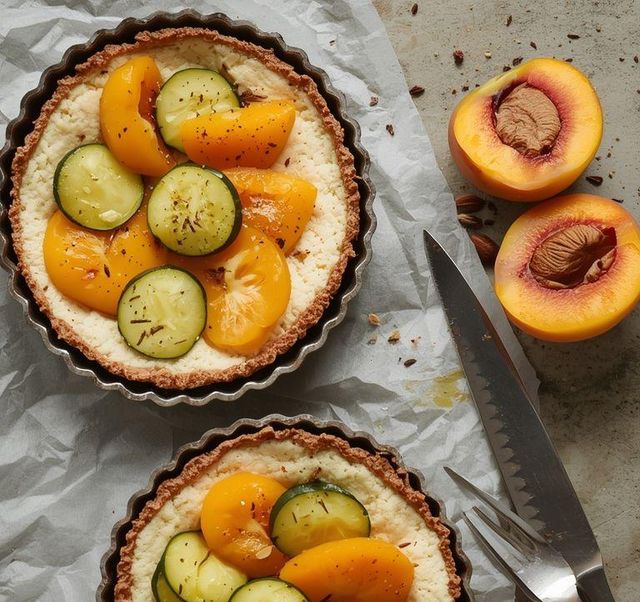 Apricot Zucchini Tartlets