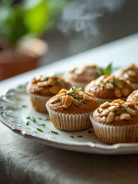 Muffiny z cukinii i migdałów