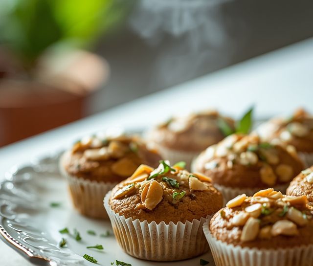 Muffiny z cukinii i migdałów