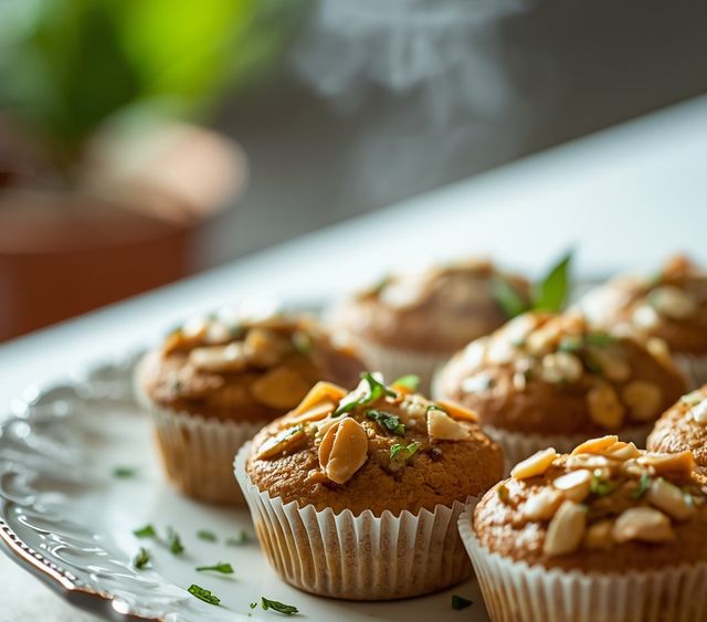 Muffiny z cukinii i migdałów