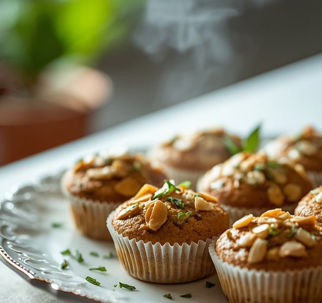 Zucchini-Mandel-Muffins