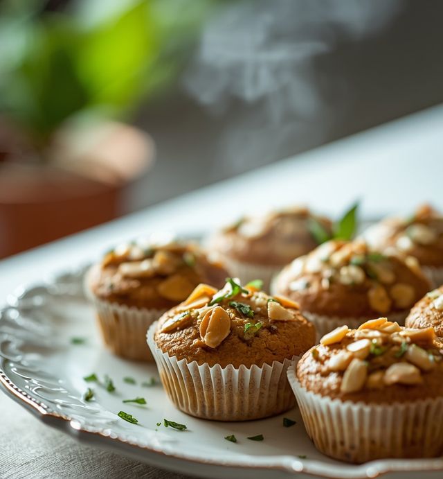 Muffiny z cukinii i migdałów