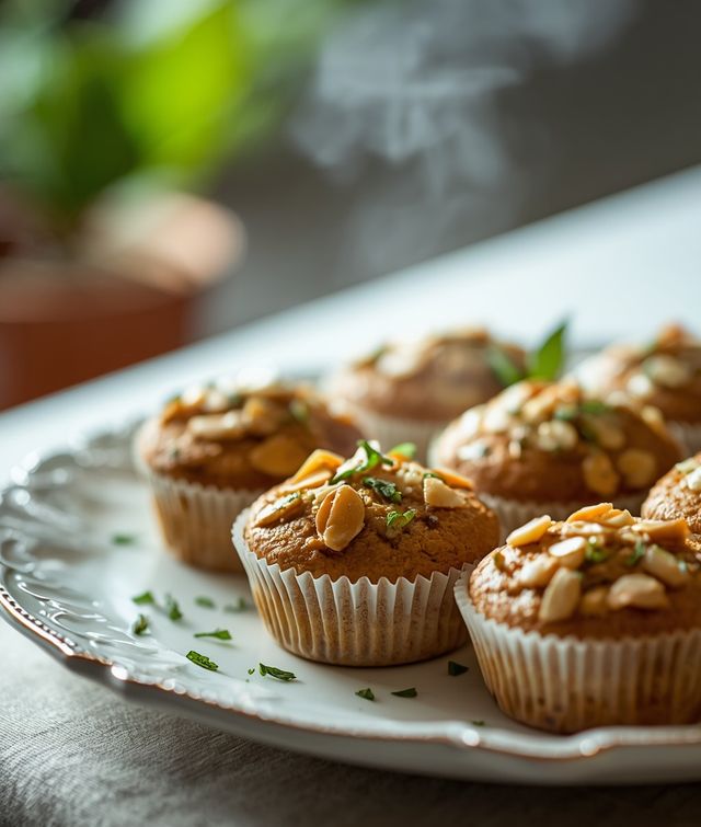Zucchini-Mandel-Muffins