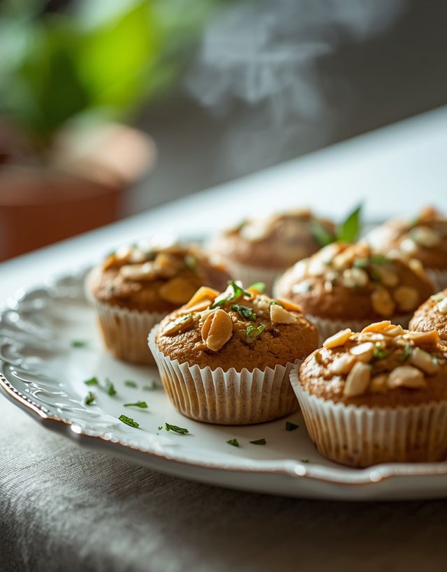 Muffiny z cukinii i migdałów