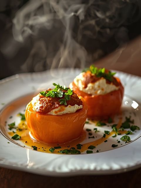 Stuffed Peppers with Goat Cheese