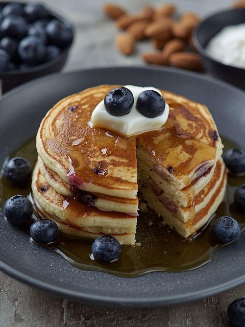 Low Carb Blueberry Pancakes