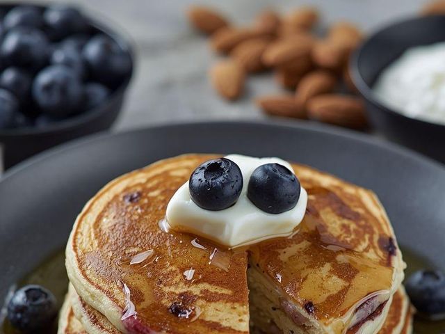 Low Carb Blueberry Pancakes