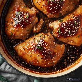 Chicken in Soy Sauce with Honey, Ginger, and Sesame