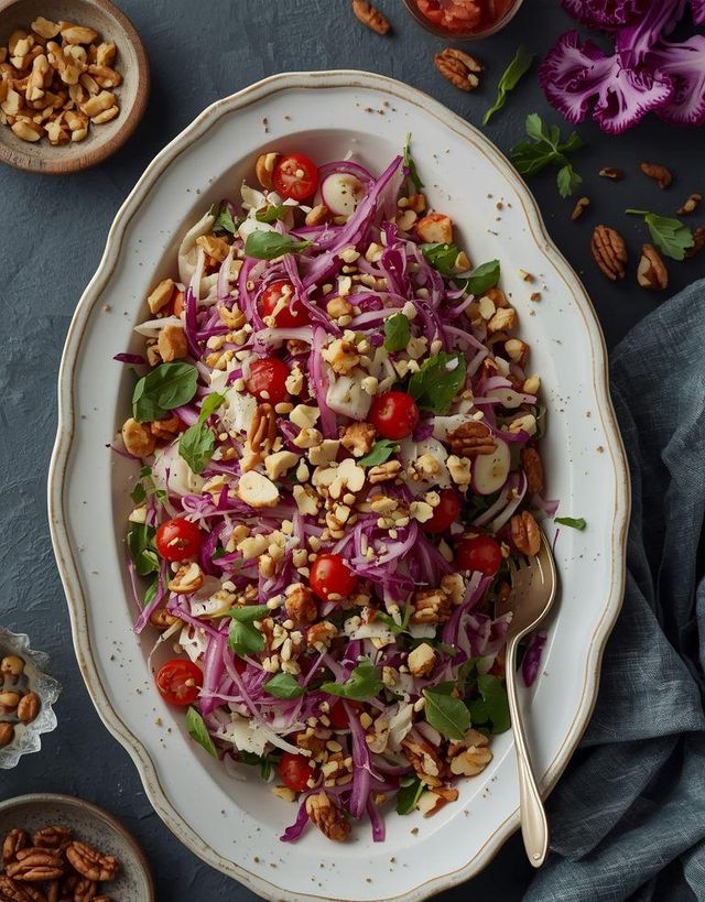 Sauerkrautsalat mit Nüssen