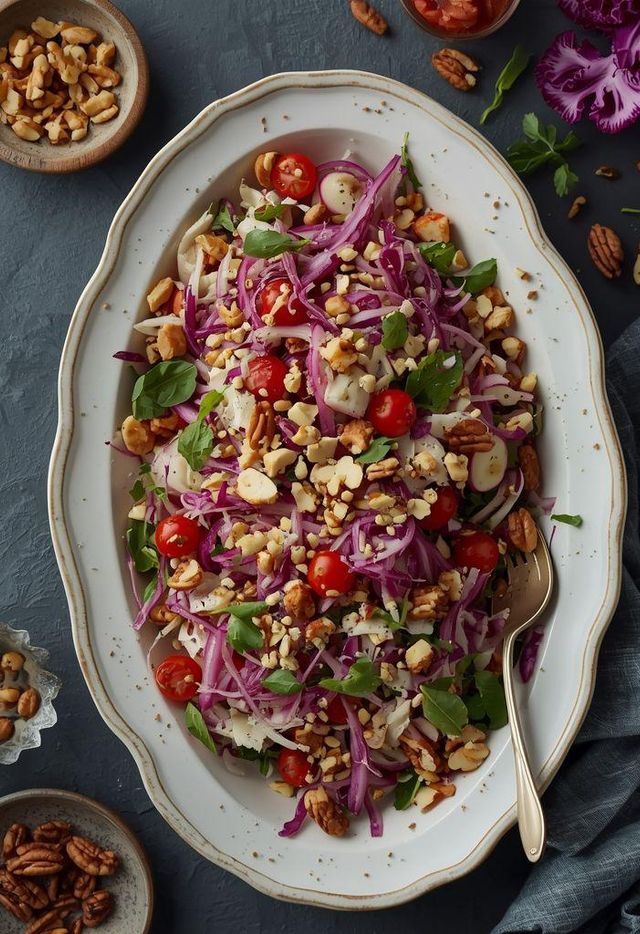 Sauerkrautsalat mit Nüssen