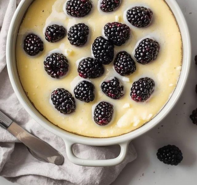 Vanille-Quark-Brombeer-Kuchen