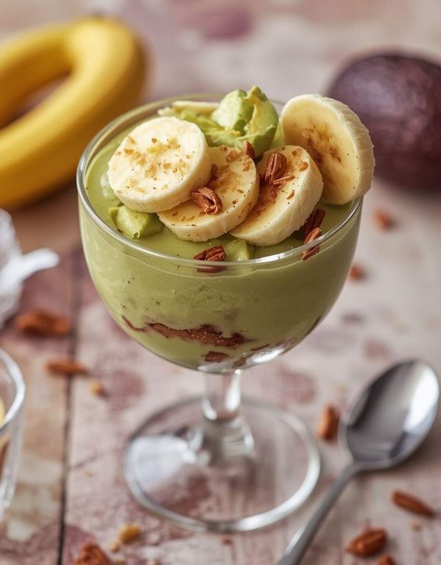 Avocado and Banana Dessert